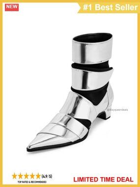 Pointed Toe Ankle Boots Vegan Leather Mid Heel Bootie